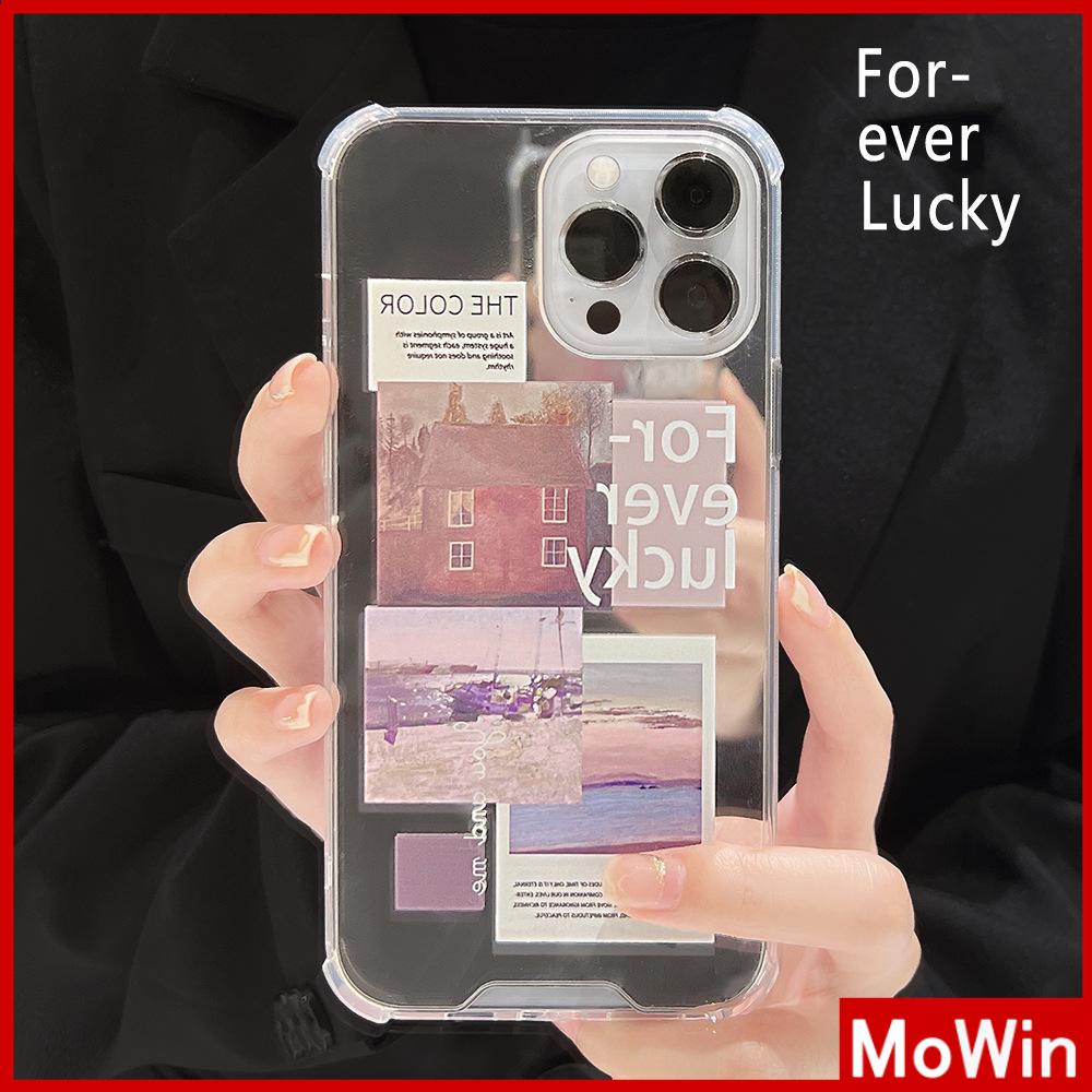 Ốp điện thoại gương acrylic in nhãn hiệu minh hoạ thích hợp cho iPhone 11 Pro Max 13 Pro Max 12 Pro Max 7Plus XS Max