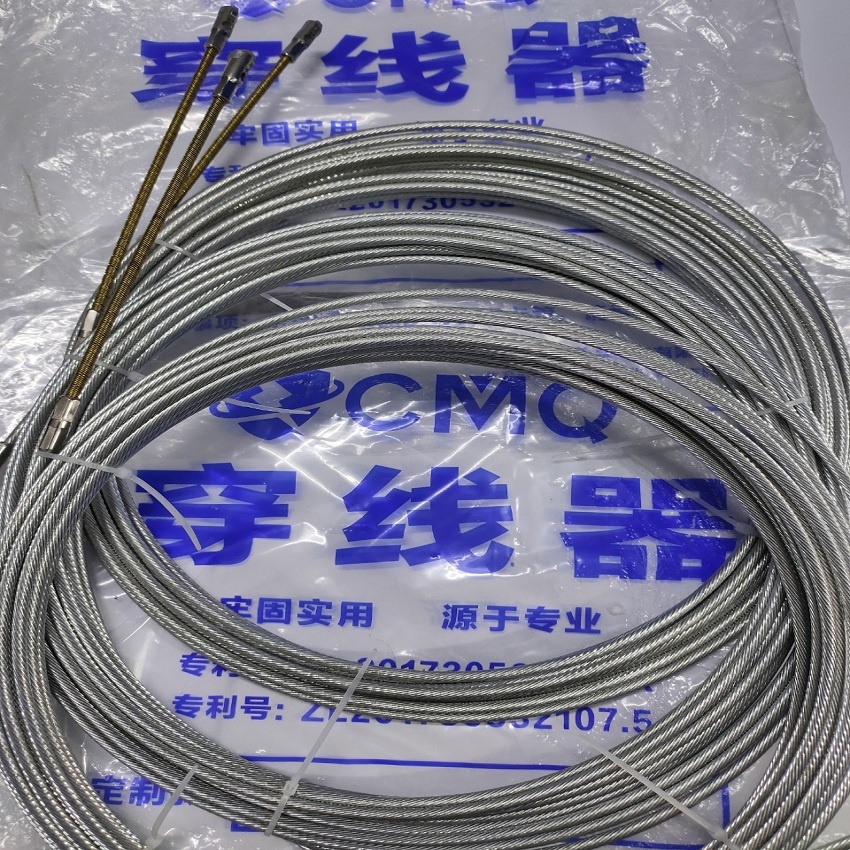 Dây mồi luồn dây điện -dây cáp đầu báng xe [] Tặng kèm 2 dây thít