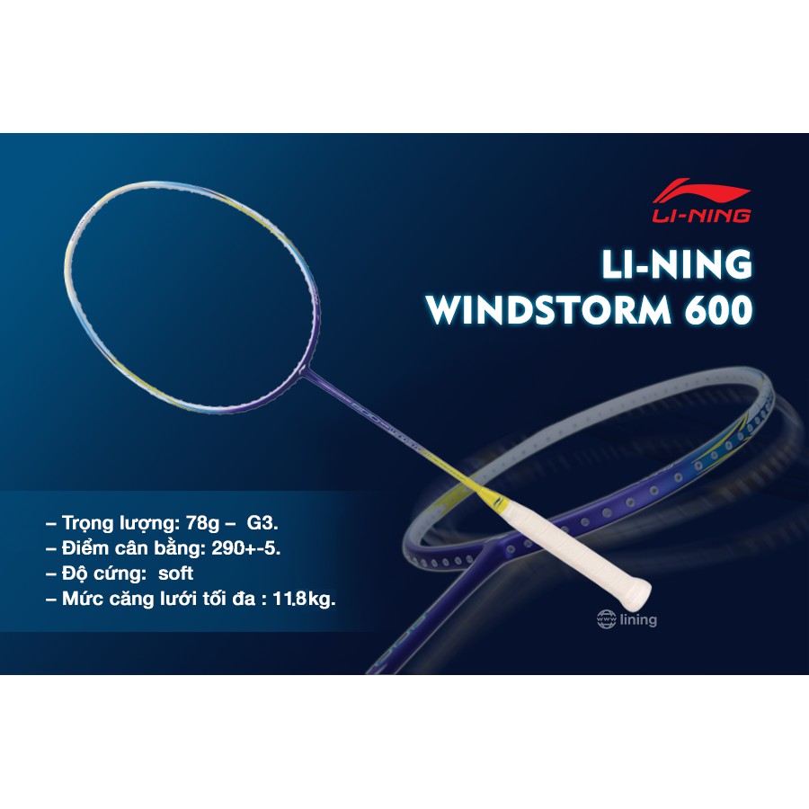 Vợt cầu lông Lining Windstorm 600 (Chính hãng)