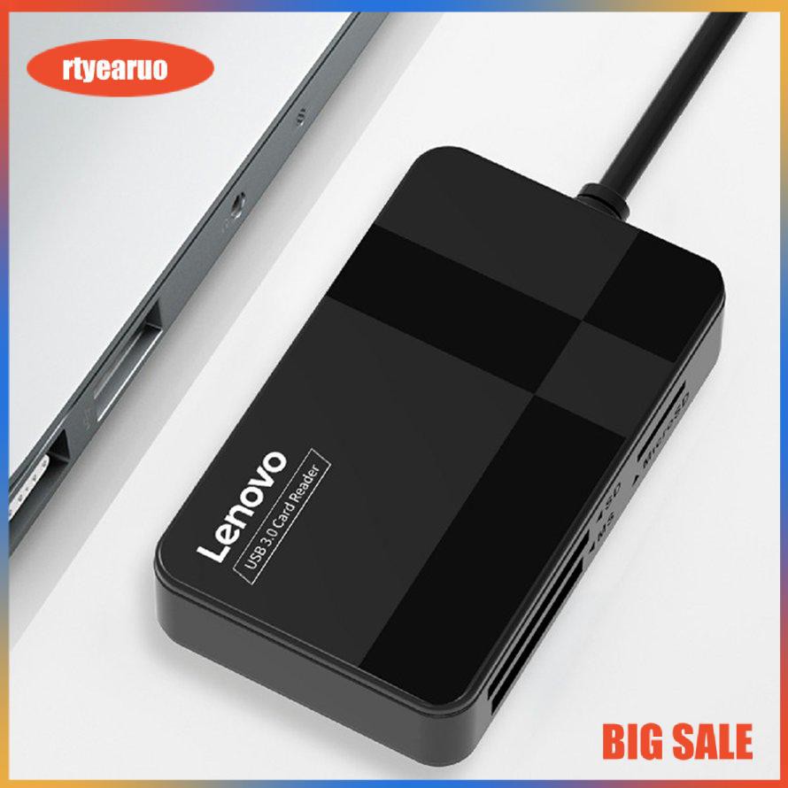 Lenovo D302 USB 3.0 Card Reader,5Gbps 4 in 1 TF CF MS Secure Card Reader