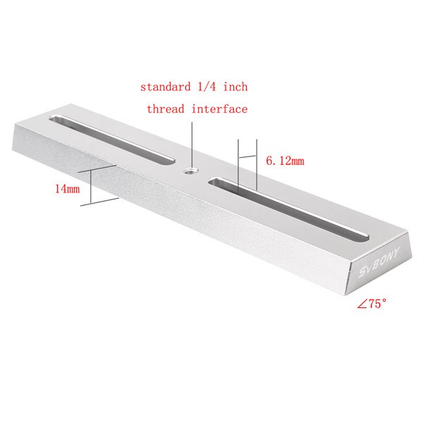 Tấm Kim Loại Gắn Đuôi Bồ Câu 210mm / 8.3 &quot;Cho Kính Thiên Văn