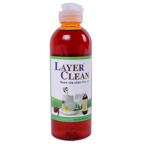 Nước rửa chén bát hữu cơ Layer Clean 800ml sạch ko hại da