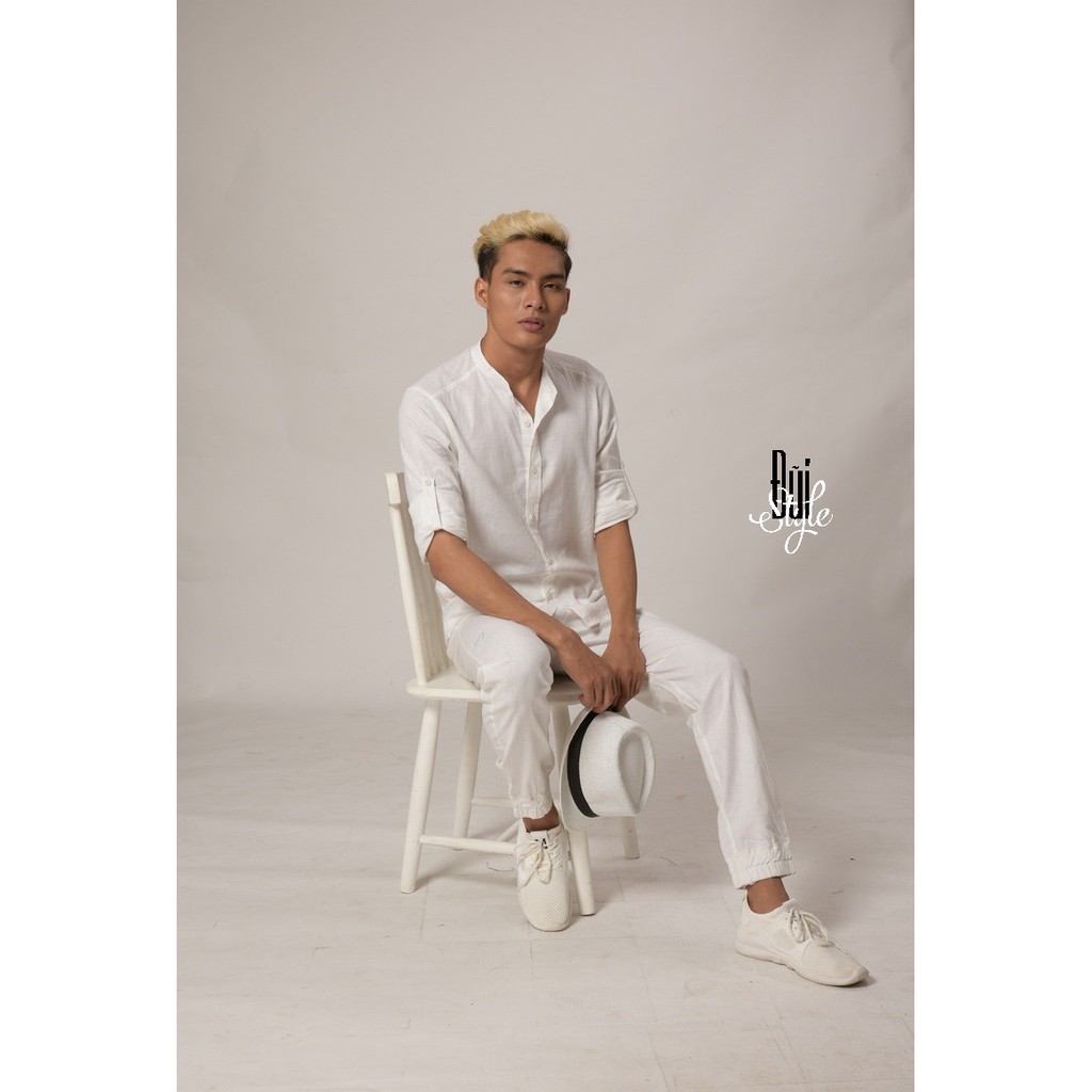 ÁO SƠ MI ĐŨI DÀI TAY - CỔ TÀU | BigBuy360 - bigbuy360.vn