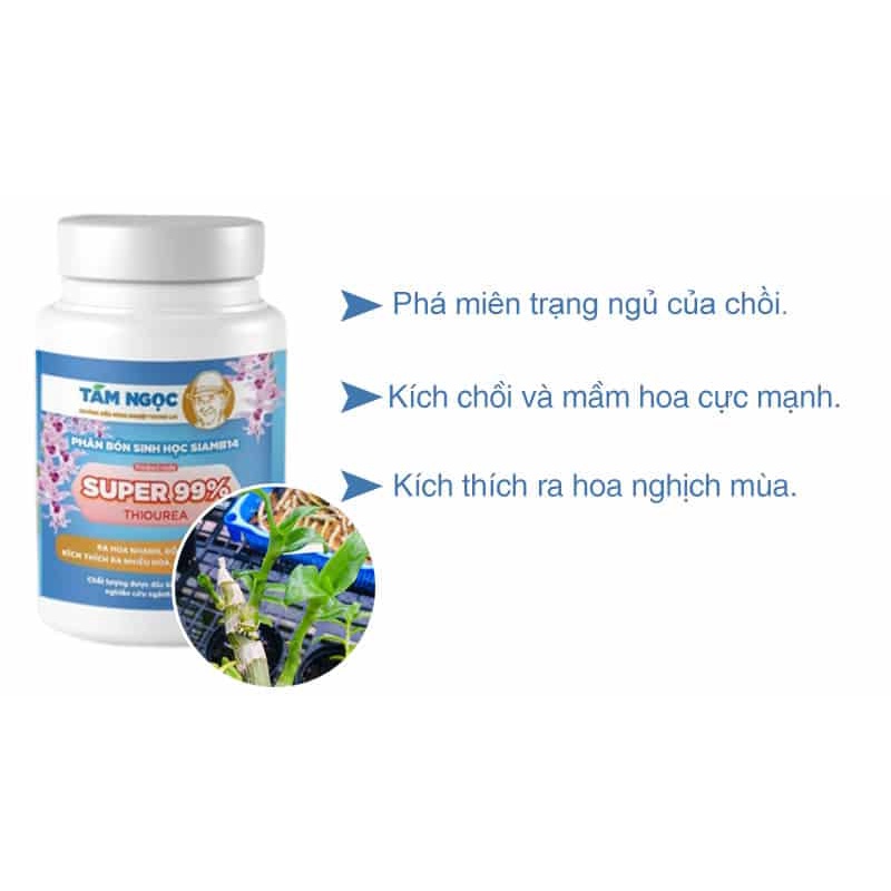 Bộ Phân bón ra rễ, bật mầm, xanh lá, kích hoa Suoer Kali, Canxi, Magie , 99% của thầy Tám Ngọc 100gr choa lan, cây cảnh