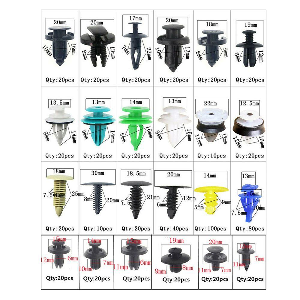 Bộ 620 Đinh Vít Nhựa Phụ Tùng Cho Xe Ô Tô