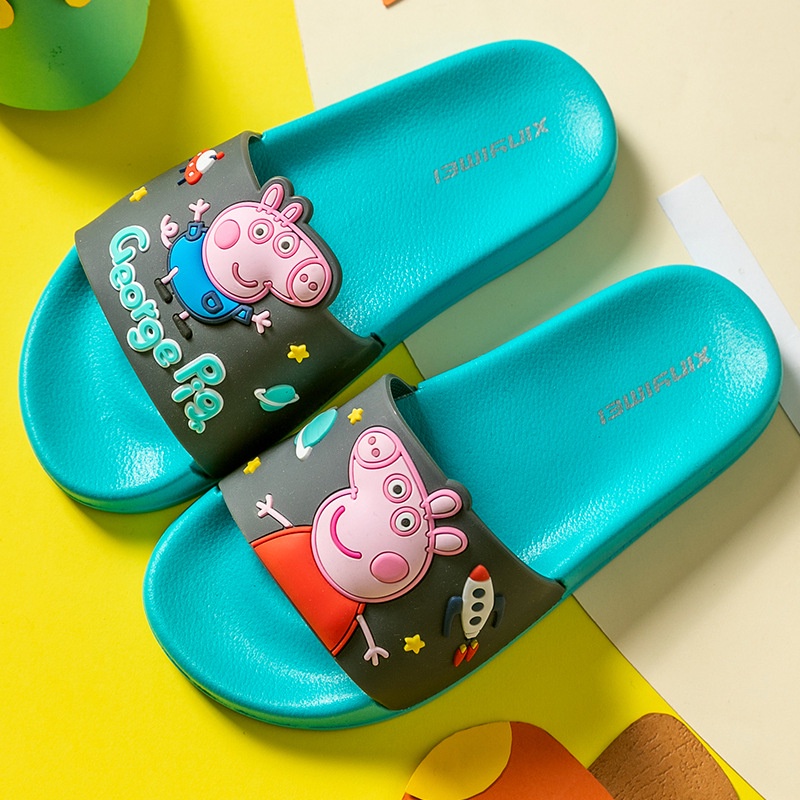 Dép Sandal Đế Mềm Chống Trượt Thoáng Khí In Hình Heo Peppa GP2 Thời Trang Mùa Hè Cho Bé