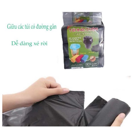 Combo 3 Túi Cuộn Rác Tự Phân Hủy Hàng VN 1kg Sạch Sẽ