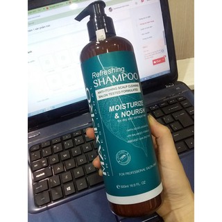 Dầu gội siêu phục hồi, ngăn gàu, chống rụng tóc refreshing shampoo maxipro 500ml