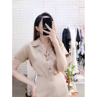 SET ÁO VEST +CHÂN VÁY MIDI (KÈM ẢNH THẬT SHOP CHỤP)