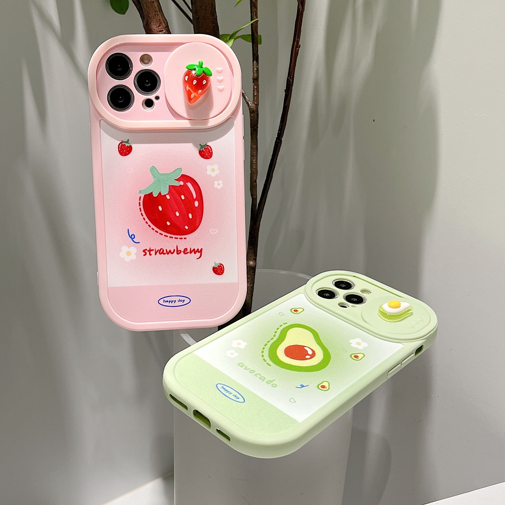 Ốp Điện Thoại Mềm In Hình Trái Bơ Cho Iphone 12 pro max 11 pro max xs max xr x 13proamx plus
