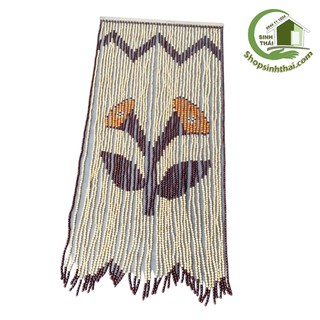 Rèm màn chuỗi hạt gỗ tròn cao cấp - rèm hạt gỗ 1m x 2m - giao hình ngẫu nhiên