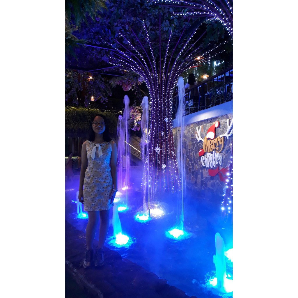 Dây đèn led trang trí fairy light đom đóm 4 màu thả trần phòng ngủ dùng pin AA