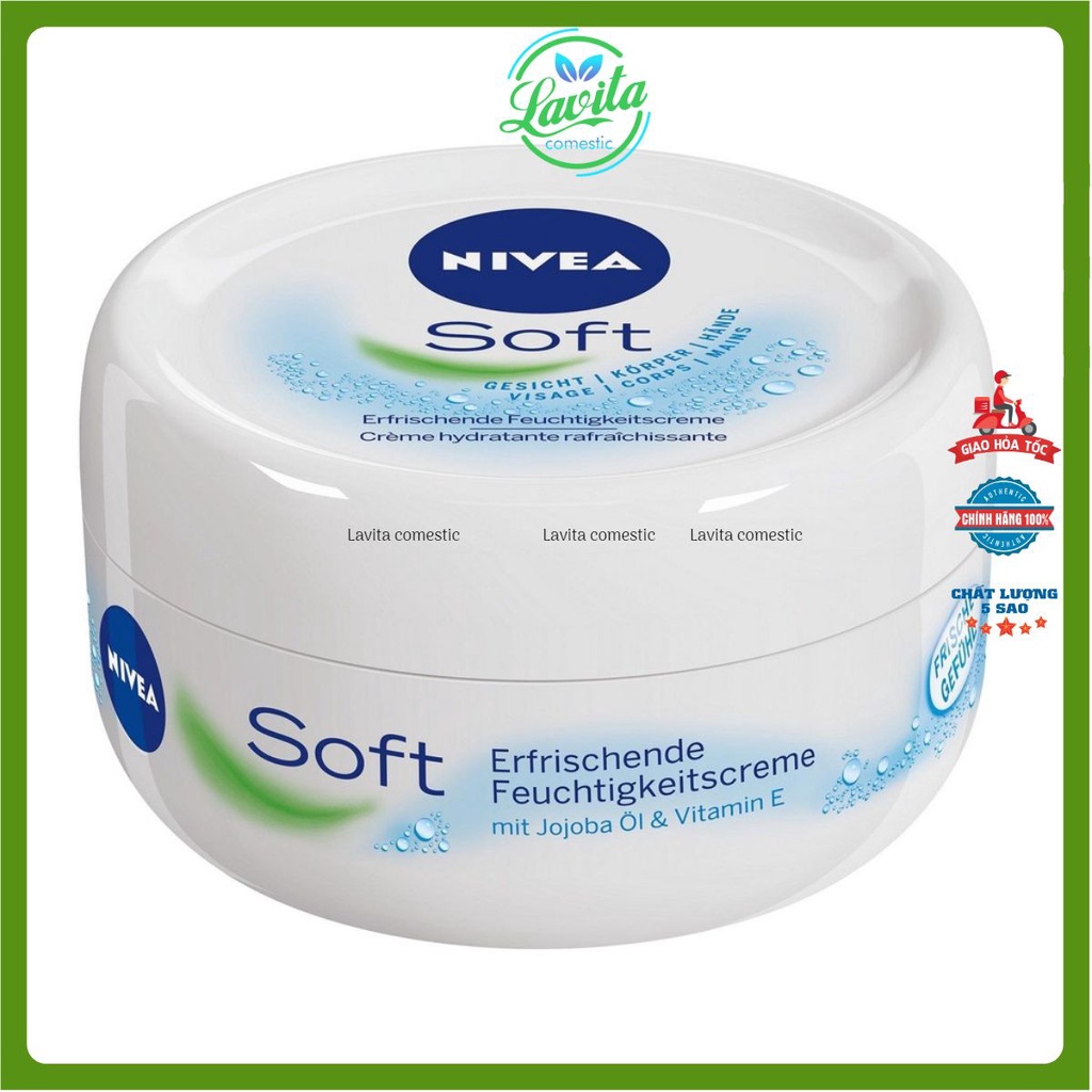 Kem dưỡng ẩm cho mặt và toàn thân Nivea Soft