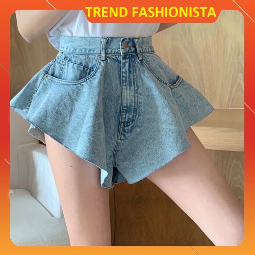 Quần đùi jean nữ BASIC xỏe hai bên chất jean bền đẹp hàng chuẩn shop