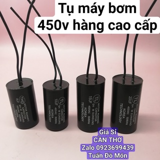 Tụ máy bơm 450vac 8uf, 10uf, 15uf, 20uf hàng loại tốt