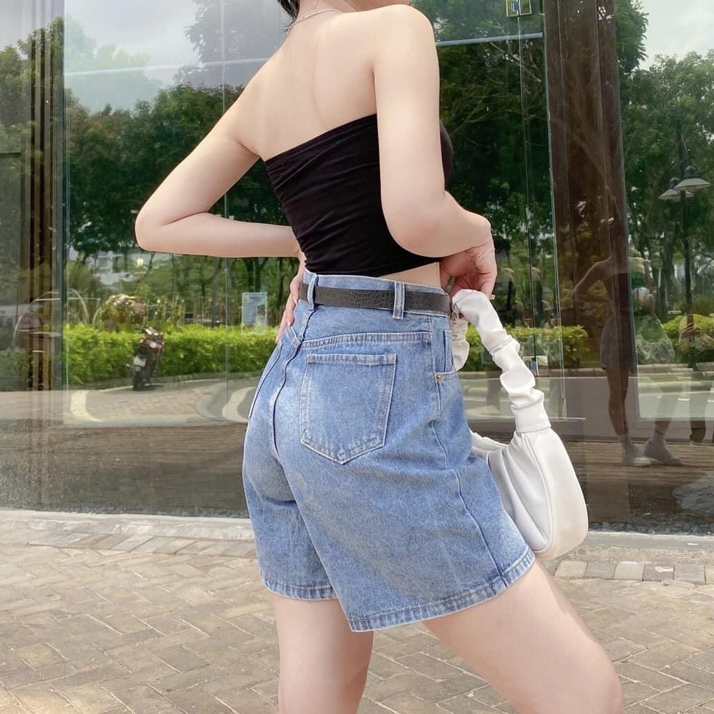 Quần Jean Ngố Lửng Ống Rộng form ULZZANG