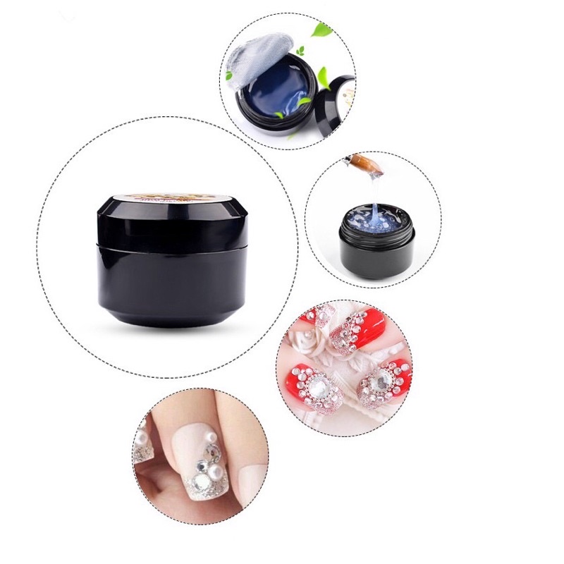 Gel đính đá nail , hũ gel gắn đá 10ml chuyên dụng cho dân làm nail