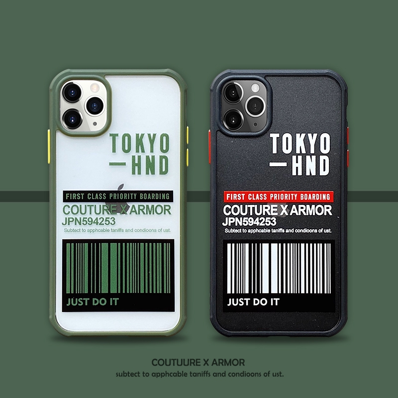 Ốp điện thoại mềm hình Tokyo màu xanh lá/đen cho Iphone 11 Pro MAX i7 i8 Plus XR XS MAX