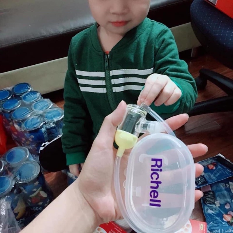Hút Mũi Silicon Richell [ Tặng kèm hộp đựng]