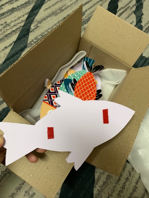 Bộ cá trang trí Color fishes gắn tường phong cách Nhật Bản
