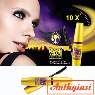 Mascara Maybelline Magnum Waterproof chống nước làm dày mi 10 lần 9.2ml