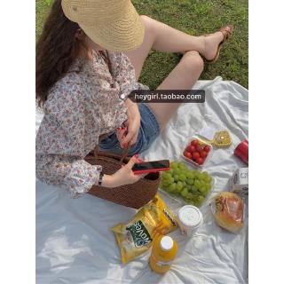 Áo sơ mi nữ dài tay hoa mỏng Hàn Quốc