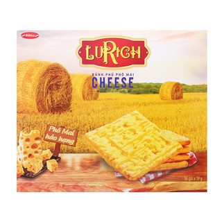 Bánh cracker phủ phô mai Lurich hộp 304g