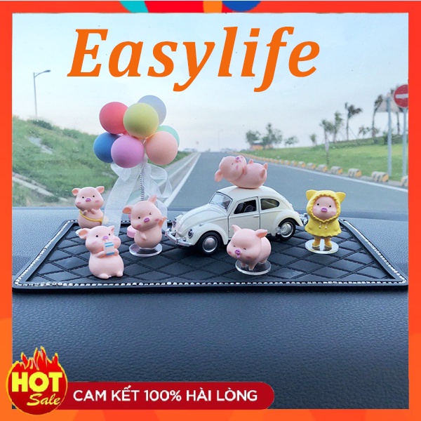 Mô Hình Trang Trí Esasylife Set 6 Chú Heo Con Dễ Thương Để Bàn Làm Việc, Xe Hơi, Ô Tô, Bàn Học, Phòng Khách Giá Rẻ