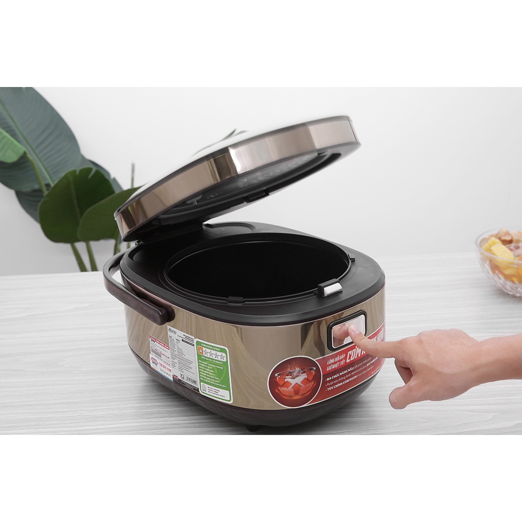 Nồi cơm điện tử Sunhouse mama 1.5 lít SHD8915-Chính Hãng trưng bày 99%-Công suất:860 W Lòng nồi dày:2.8 mm