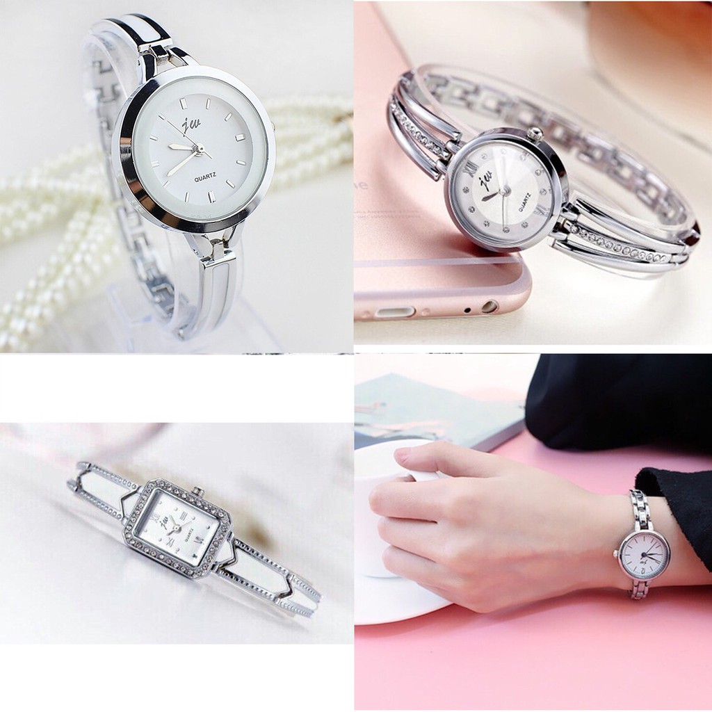 [Mã FAMARAL2 giảm 10K đơn 50K]ĐỒNG HỒ NỮ DÂY KIM LOẠI JW NHIỀU KIỂU THỜI TRANG SANG CHẢNH