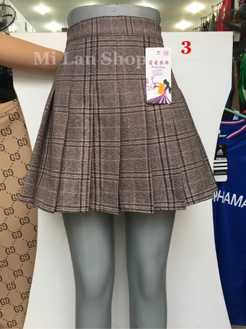 Chân váy tennis xếp ly kẻ caro nhiều màu | BigBuy360 - bigbuy360.vn