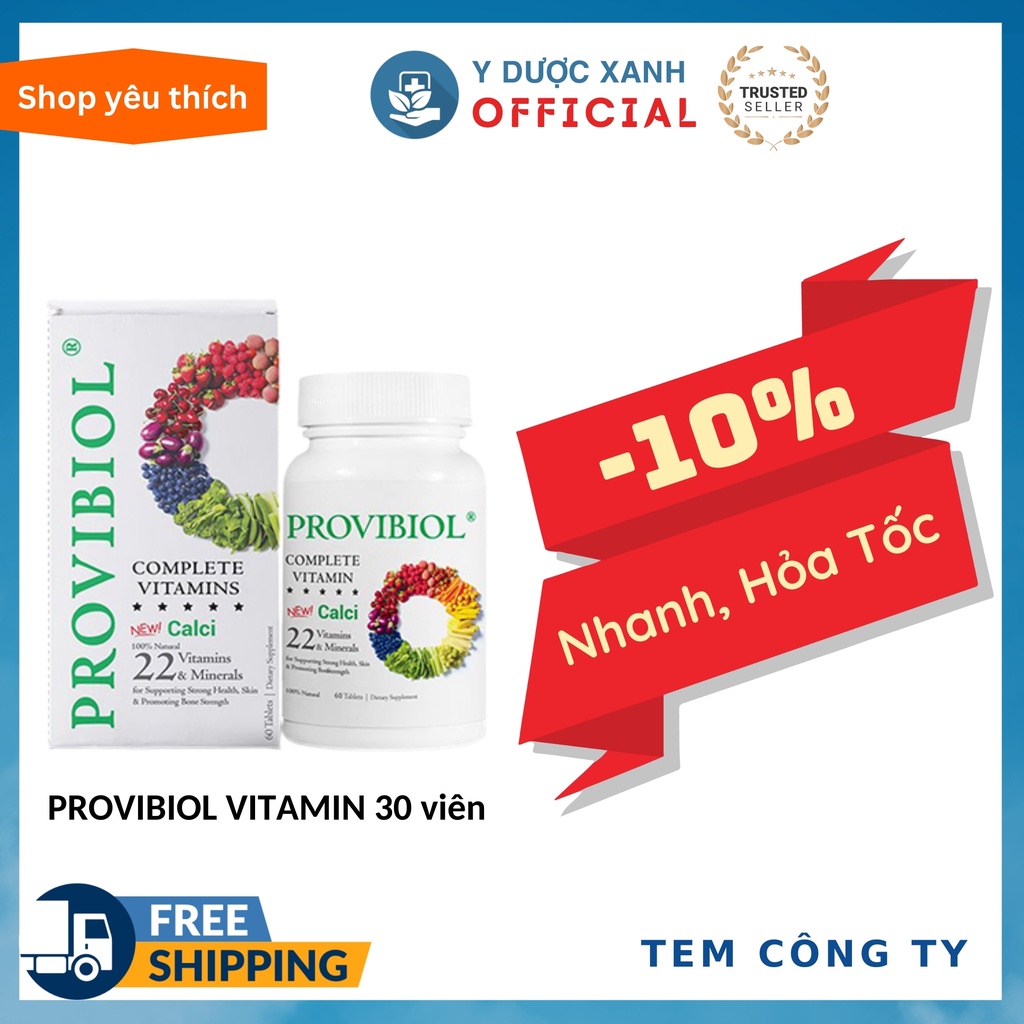 Mua  PROVIBIOL VITAMIN, 30-60 viên, Vitamin tổng hợp của Mỹ - Y Dược Xanh