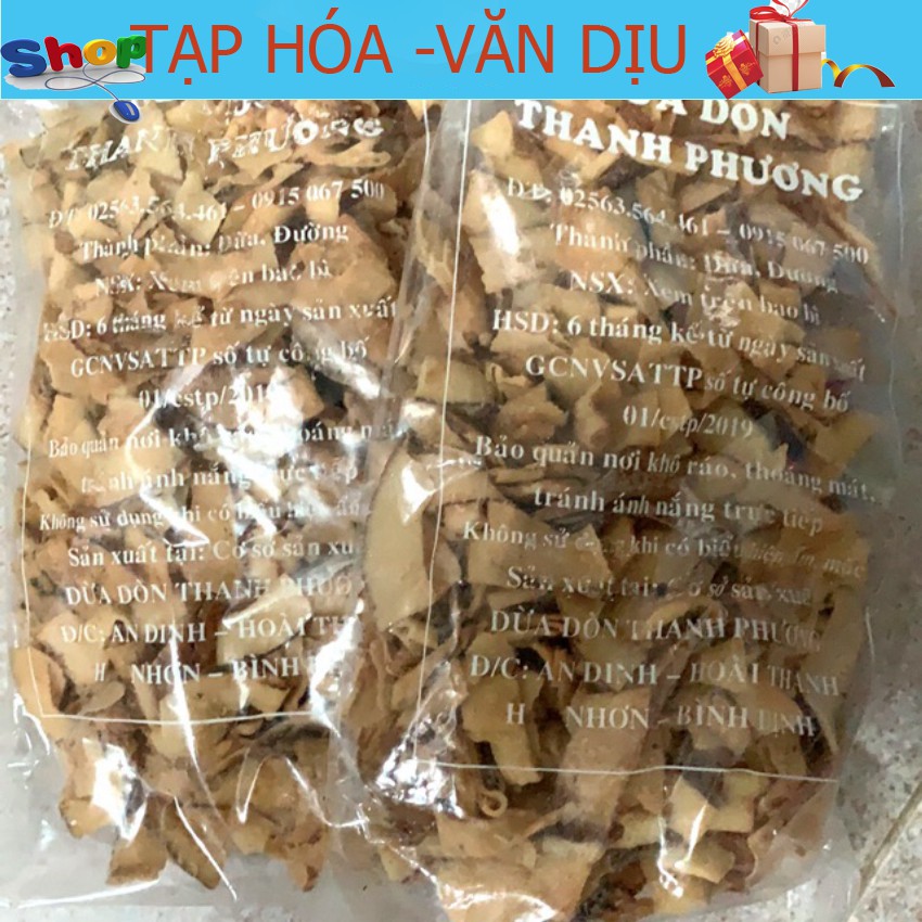 Đặc sản dừa khô Thanh Phương Bình Định 200g  ✅còn hàng ✅ tạp hóa Văn Dịu