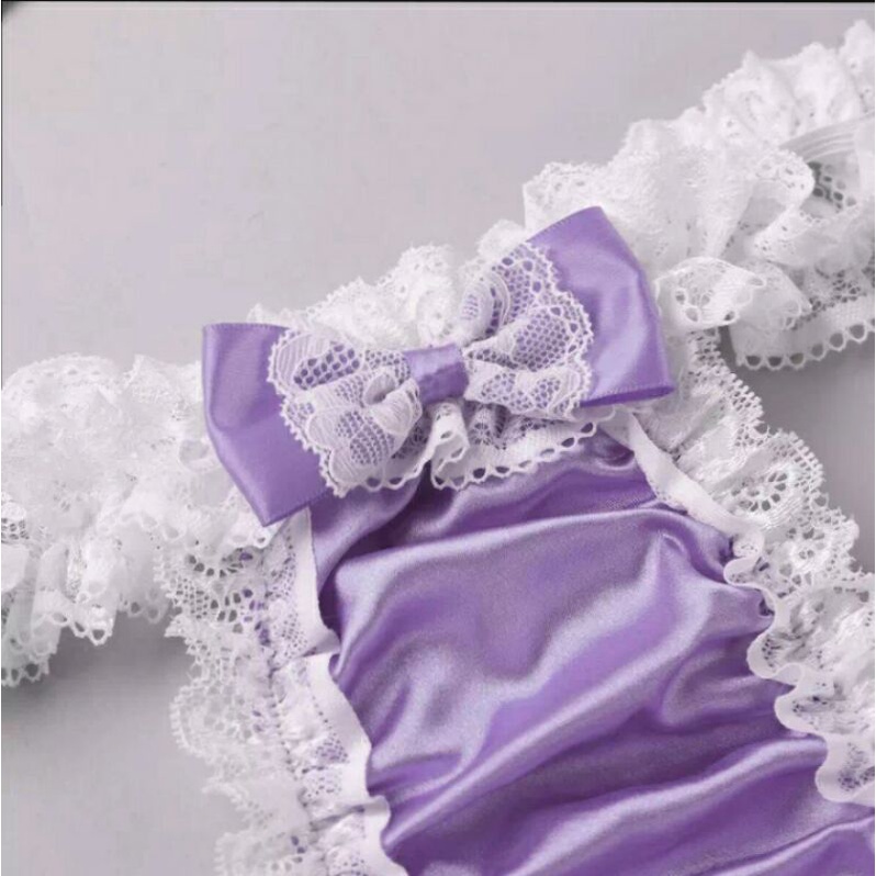 QUẦN LÓT LỤA BÓNG PHỐI REN GỢI CẢM CHO NAM