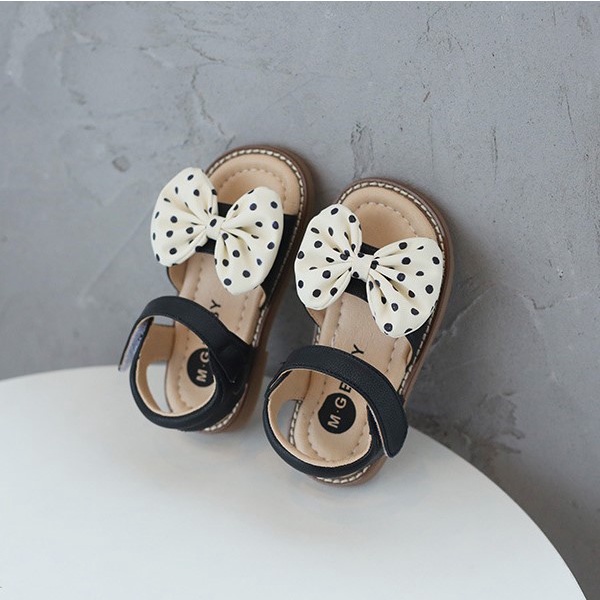 Dép sandal Nơ chấm bi Cute V562 Quảng Châu cao cấp cho bé sz 21 đến 30