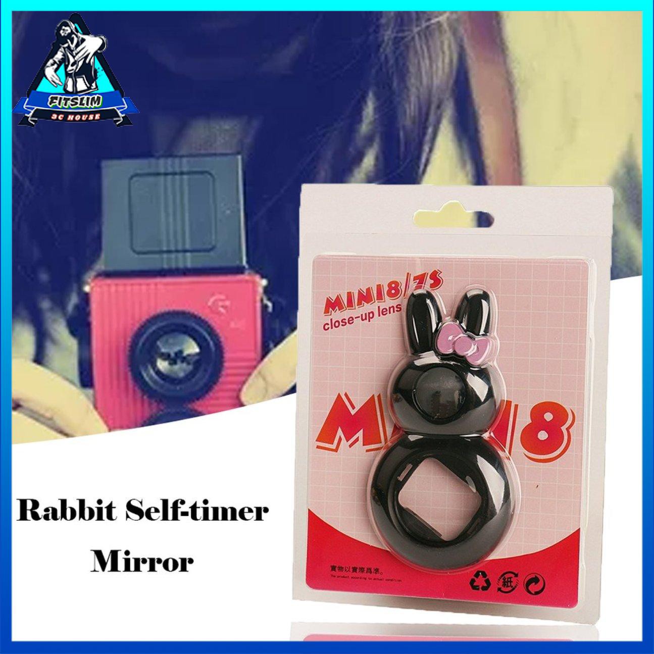 Máy ảnh chụp ảnh tự sướng cầm tay nhỏ Phim hoạt hình thỏ dễ thương Máy ảnh chụp ảnh cận cảnh