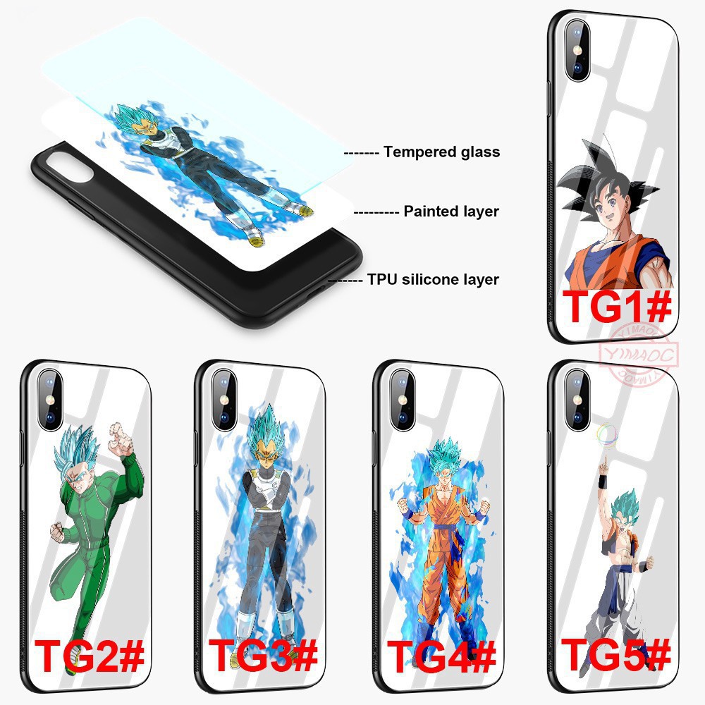 [Bb123]Ốp điện thoại in hình Super Sayan trong Dragon Ball cho iPhone 6 6S 7 Plus 8 Plus XR X XS Max