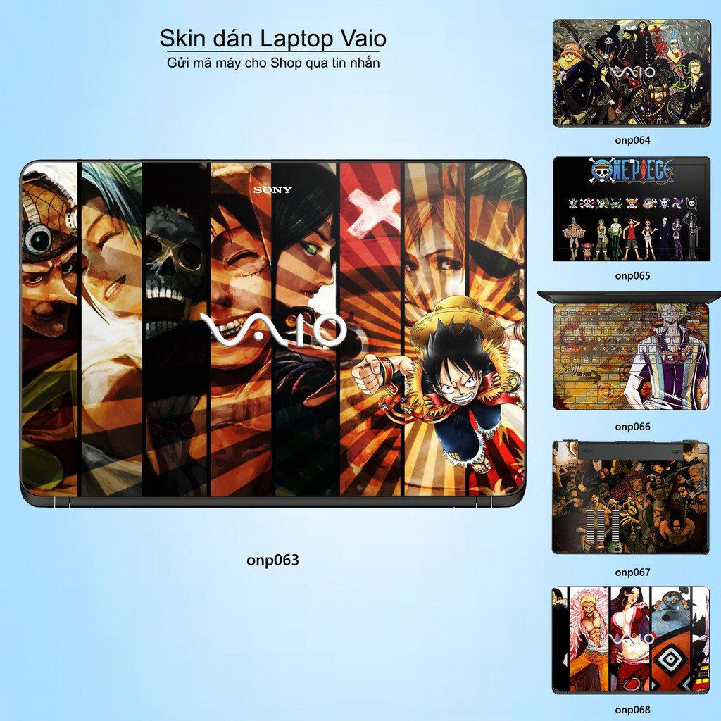 Skin dán Laptop Sony Vaio in hình One Piece _nhiều mẫu 4 (inbox mã máy cho Shop)