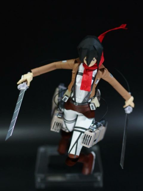 Mô hình giấy anime  Mikasa Ackerman