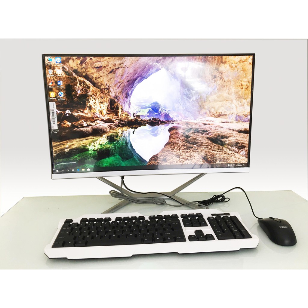 Bộ máy tính để bàn All in One Màn hình cong 24" full view, CPU Core™ i7-3770, Ram 4GB, SSD 240GB Tặng bộ phím chuột