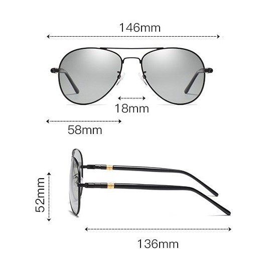 ❤️FREESHIP❤️Kính râm kính mát phân cực UV400 phong cách phi công dành nam nữ đeo khi lái xe ngoài trời | BigBuy360 - bigbuy360.vn