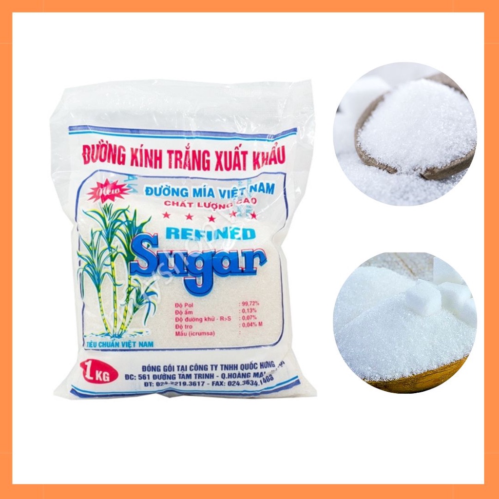 Đường Tinh Luyện xuất khẩu/ Đường kính trắng 1kg