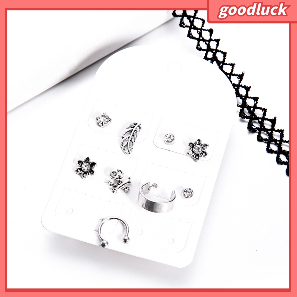 Bộ 9 bông tai phong cách Bohemian cổ điển thanh lịch cho nữ