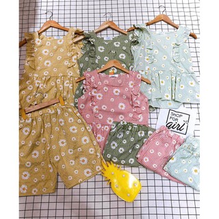Set đồ bộ hoa cúc nhiều màu - SHOPFORGIRL