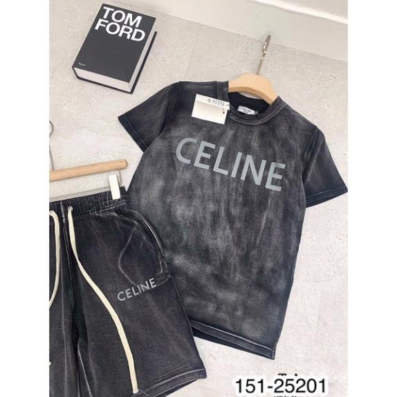 [Sẵn Hàng] Bộ Quần Áo Nam Celine Đen Loang Cao Cấp - Bộ Quần Áo Nam Celine Hot Hiện Nay