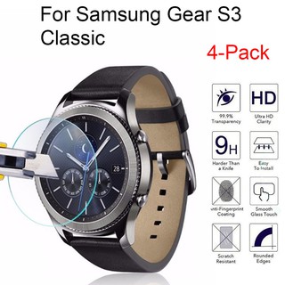 🎈Mr.Monster🎈Bộ 4 miếng kính cường lực cho đồng hồ thông minh Samsung Gear S3