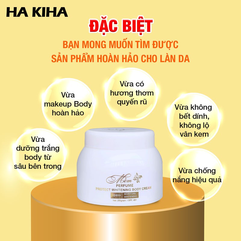 Kem Body Mềm A Cosmetics dưỡng thể siêu trắng da tăng sinh collagen x3 dưỡng ẩm kích trắng toàn makeup chống nắng