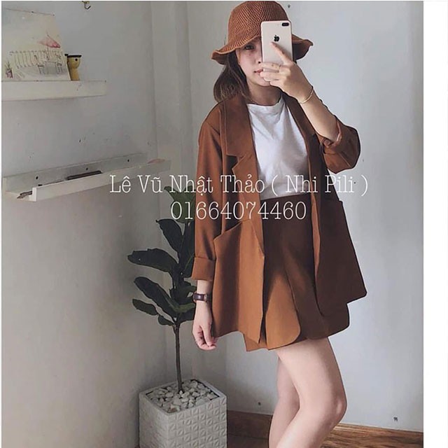 [HÀNG LOẠI 1] Áo vest blazer nữ màu nâu tây một lớp style Korea trẻ trung thanh lịch (Thời trang công sở VIP) (Cam kết h | BigBuy360 - bigbuy360.vn