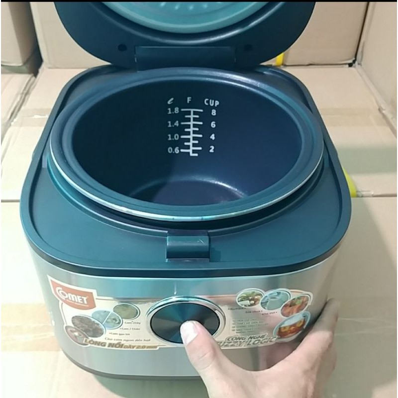 NỒI CƠM ĐIỆN TỬ COMET CM8088 1.8 lit LÒNG NIÊU CHỐNG DÍNH | BigBuy360 - bigbuy360.vn