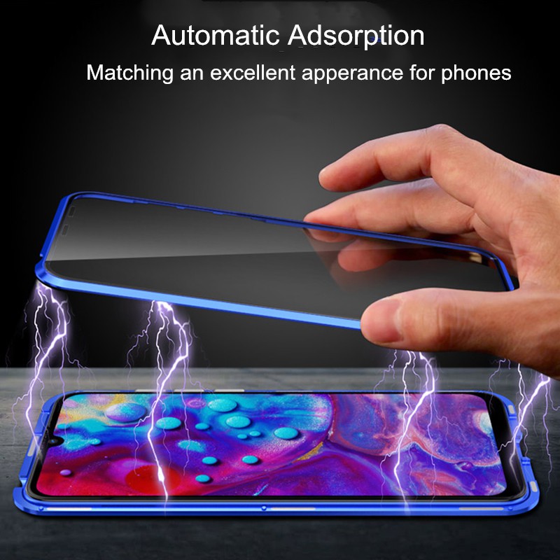 Ốp Điện Thoại Thời Trang Cho Galaxy A54 A34 A24 A14 M23⭐Ốp Điện Thoại Kính Cường Lực Hai Mặt Viền Kim Loại Nam Châm Cho Iphone⭐Ốp Lưng Điện Thoại Kiểu Dáng Thời Trang Dành Cho Samsung